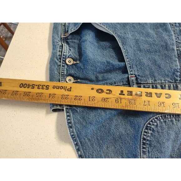 R.V.T . Denim Bibs Overalls Blue Women's Size 24 100% Cotton - Picture 5 of 11